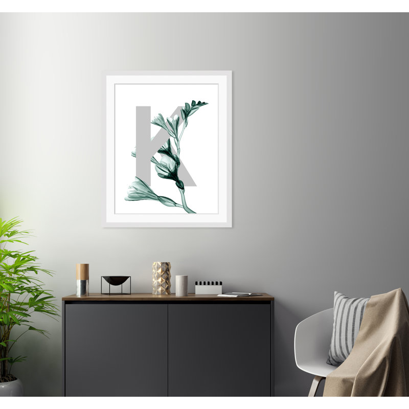 Letter K - Single Picture Frame Print