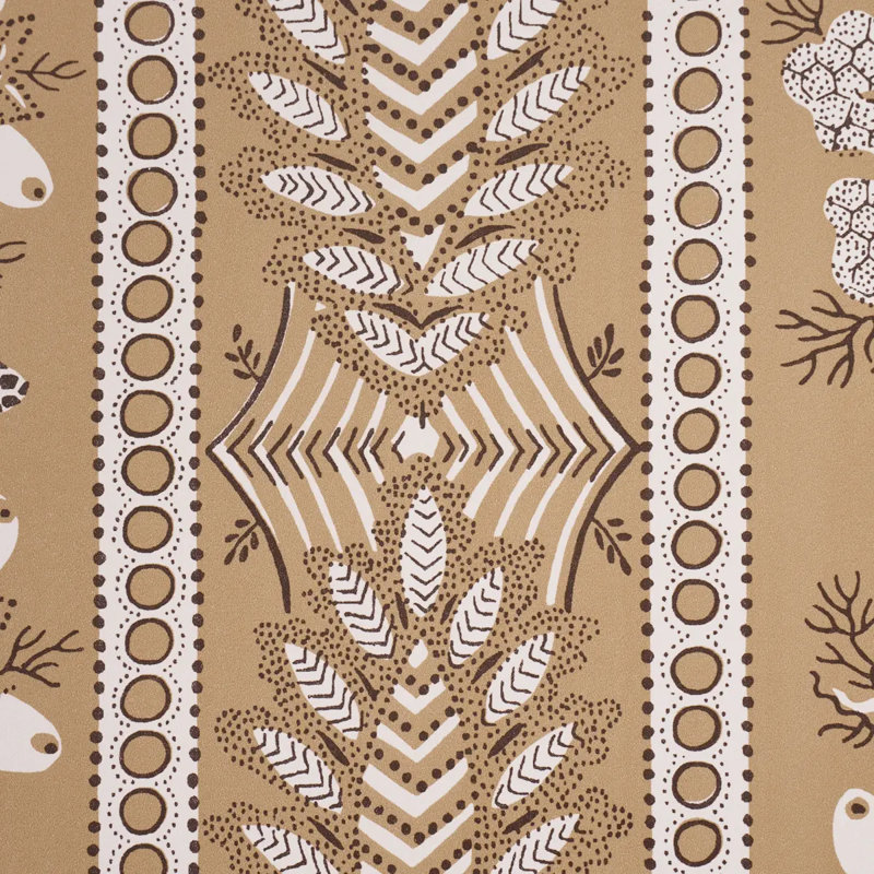 Richmond Striped Wallpaper Roll, Orange