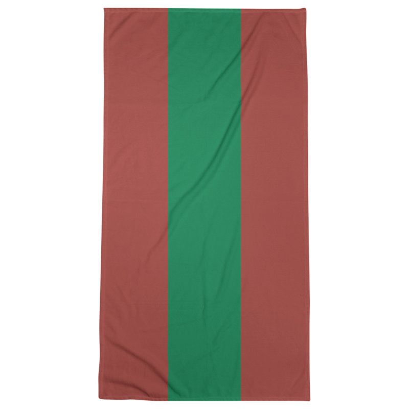 Lightweight Beach Towel, Gold/Green