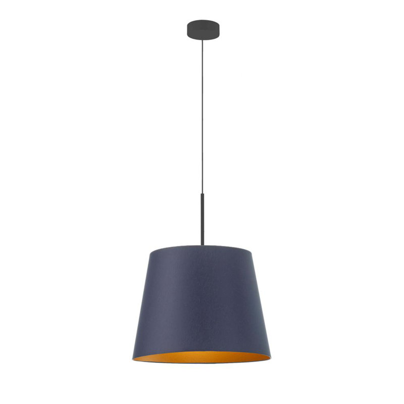 Tunnell 1 - Light Single Pendant, Blue, Black