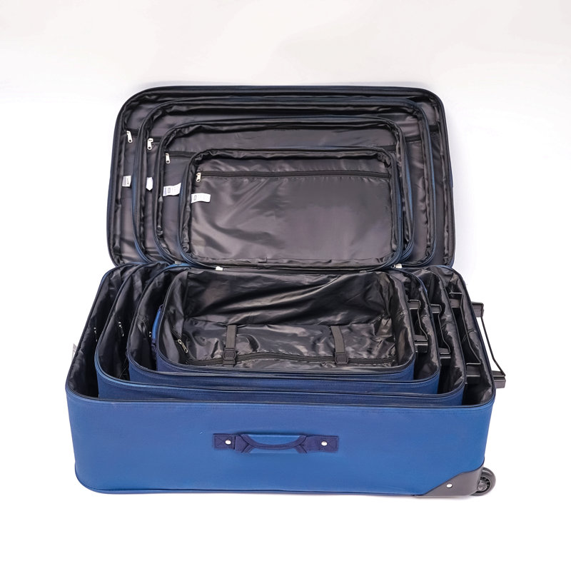 (20 + 24 + 28 + 32) Valise 4 pièces, valise bleue