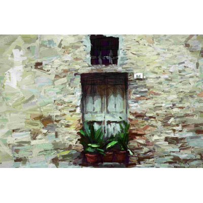 Wooden Door - Wrapped Canvas Painting