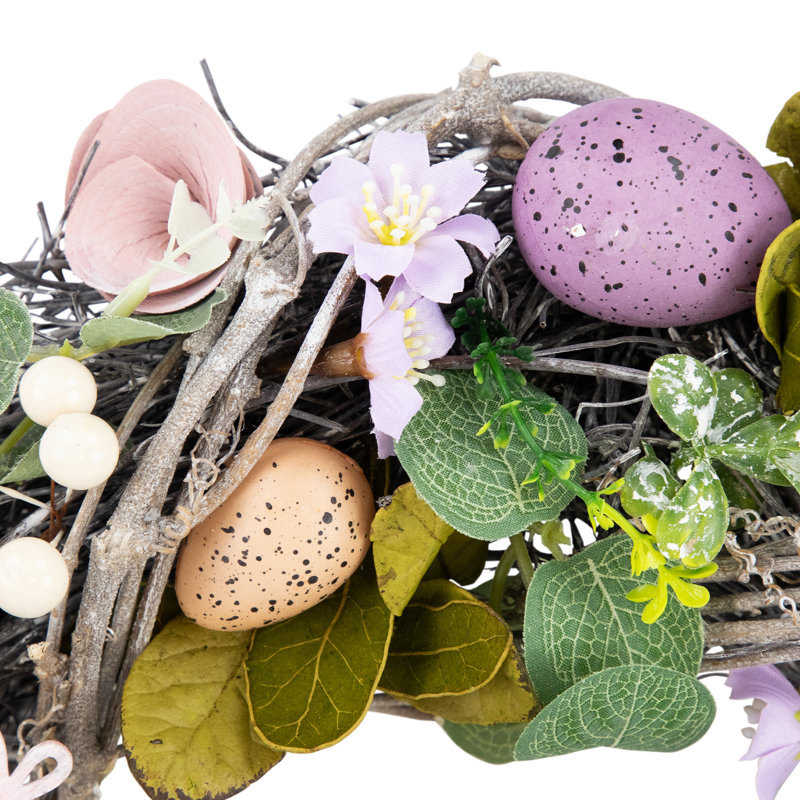 Speckled Eggs And Flowers Easter  - 13"
