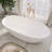 67'' Freestanding Bathtub Solid Surface Freestanding Deep Soaking Tubs