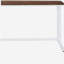 Bureau d'écriture en noyer et blanc avec port USB-658876333
