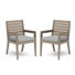 Chaise de salle à manger d'extérieur Sustain avec accoudoirs (ensemble de 4)