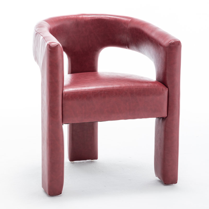Chaises de salle à manger rembourrées Caleb, Rouge