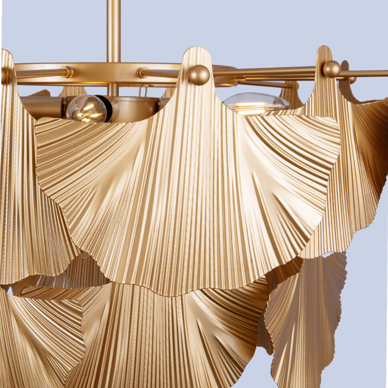 Anaise 8 - Light Dimmable Drum Chandelier
