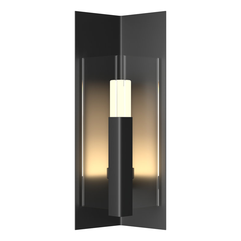 Summit Steel Wall Light, Clear, Coastal Black, 18.7" H x 7.9" W x 6.3" D