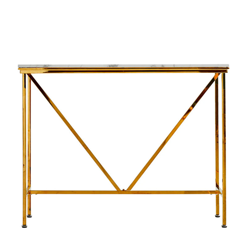 Metal Base Dining Table