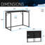 Bureau pliable peu encombrant - noir