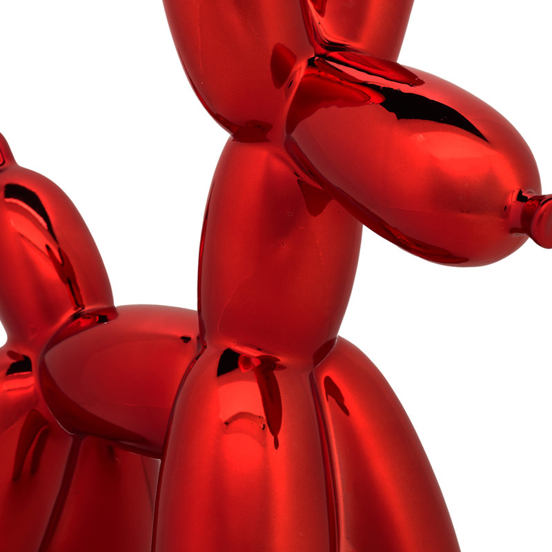 The Holiday Aisle® Ballon Dog Figuerine, Rouge