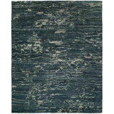 Abstract Area Rug in Blue