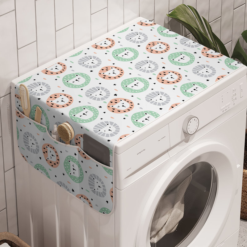 Paquet de 2 boîtes de rangement multicolores 47 po x 18,5 po East Urban Home Lion