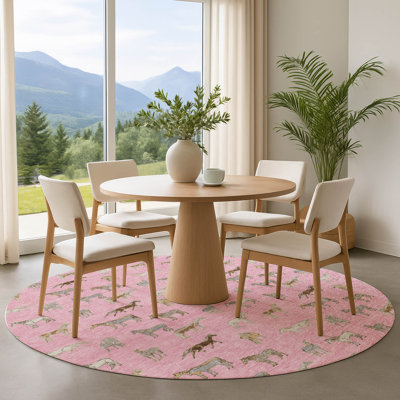 Premium Machine Washable Prisco Animal Print Rug