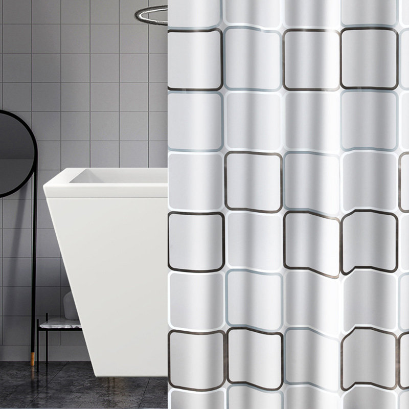 Alban Vinyl Shower Curtain, 182.88cm H x 182.88cm W