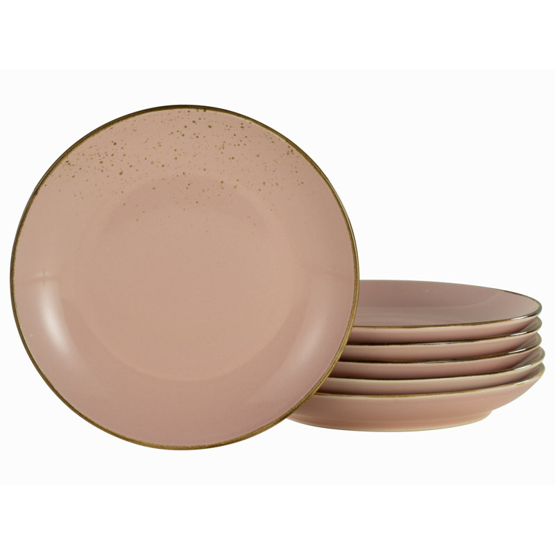 Serie NATURE COLLECTION, Rosé, Geschirrset, Dessertteller 6 teilig