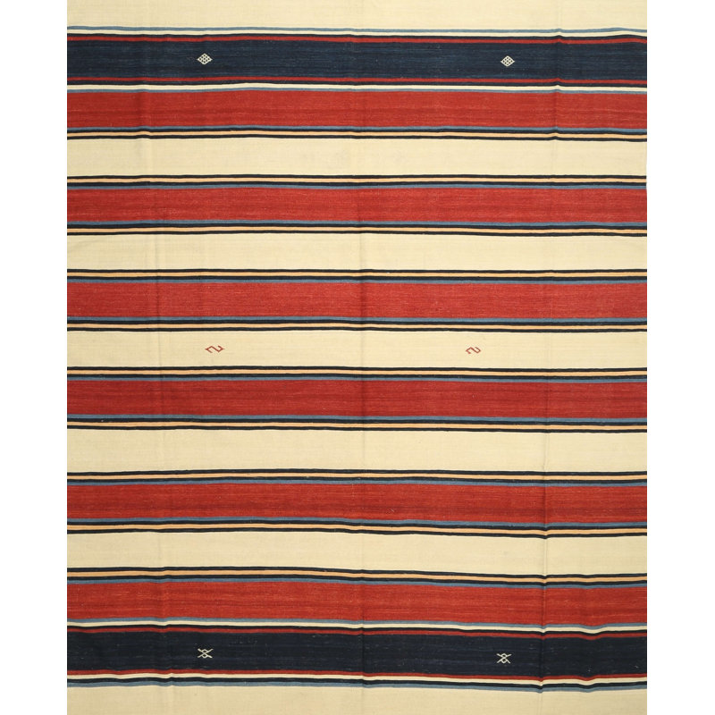 Tapis contemporain rouge / noir, Rectangle 5 pi x 7 pi
