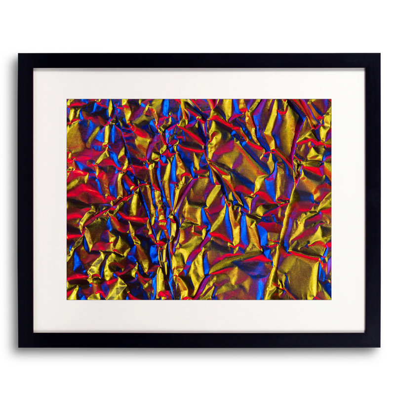 Aluminium Foil Print by Philippe Monthoux, Black Framed Paper, 17.25" H x 21.25" W