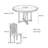 Sturdy Solid Wood Round Dining Table Sets.-112698872