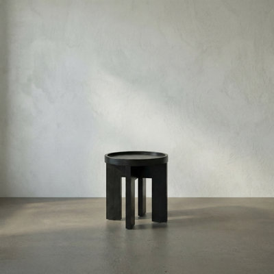 Gavin Solid Wood Tray Top End Table