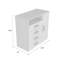 Commode 4 tiroirs Baylon - blanc