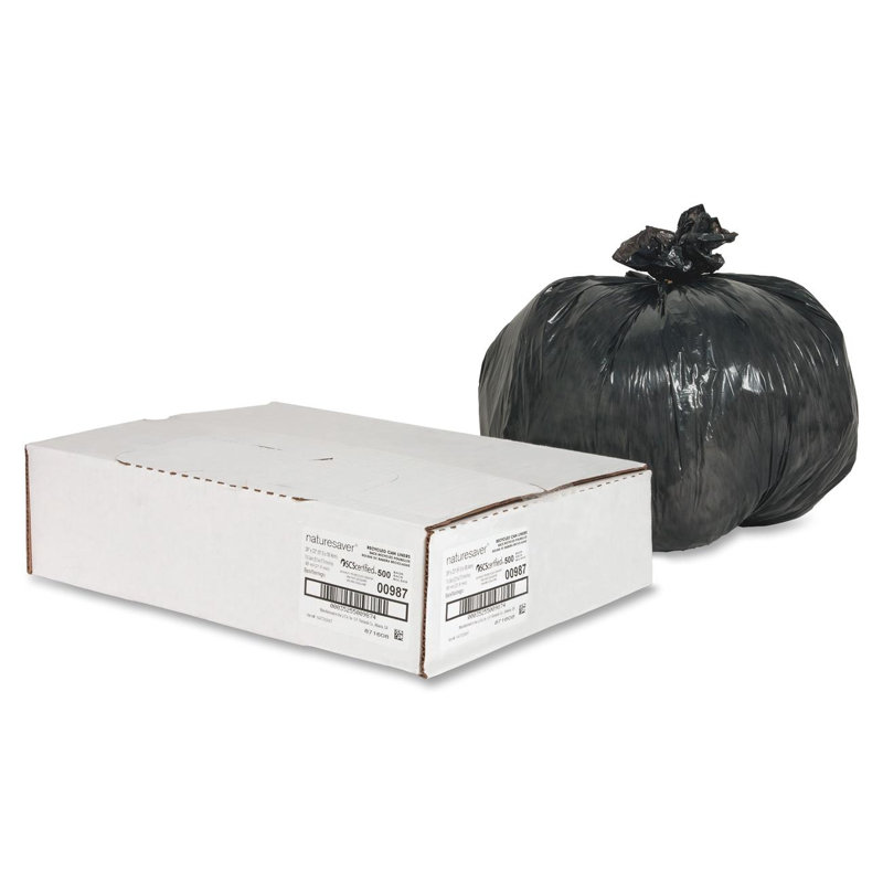 Plastic Trash Bags - 500 Count