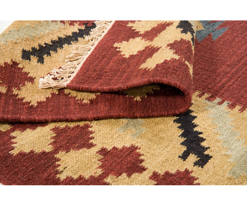 ProGarage Wool Southwestern Indoor Rug, Rectangle 5' x 8'
