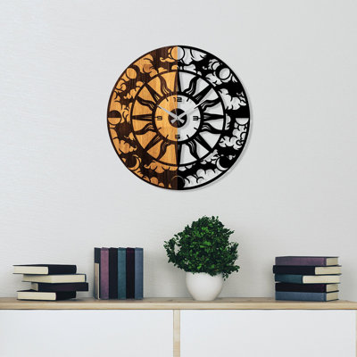 Horloge murale décorative en bois