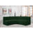 Hirah Upholstered Curved Sectional Reversible-89266564