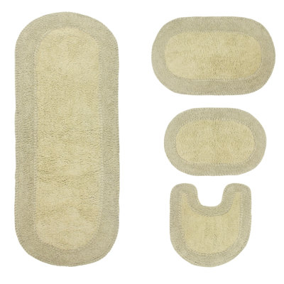 Traci 100% Cotton Bath Rugs (Set of 4)