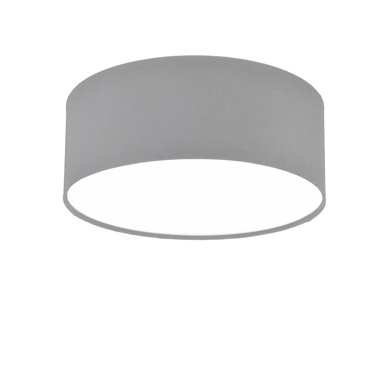 Davidde Fabric Flush Mount, Grey