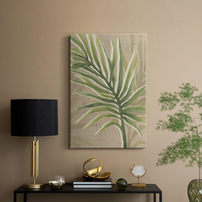 Toile de jute Palm Frond II - galerie sur mesure, H 18 po x l 12 po
