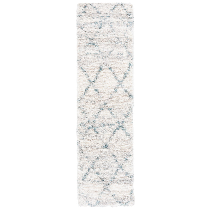 Shaylen Shag 800 Performance Geometric Rug, Square 6'7"