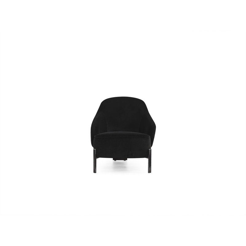 Fauteuil en velours 28 po Herzlinde