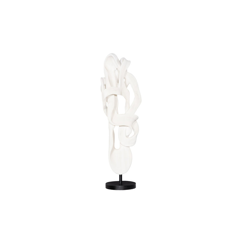 Cast Dancing Sculpture, Saute, Faux Bleached