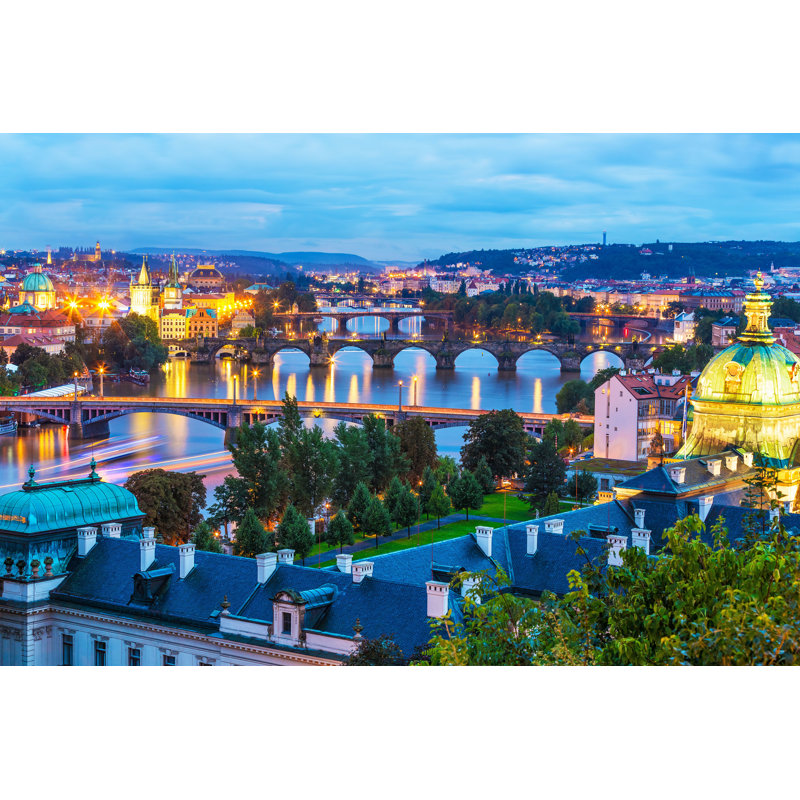 Rano Prague, République Tchéque par - Photographie de toile tendue, H 20 po x l 30 po