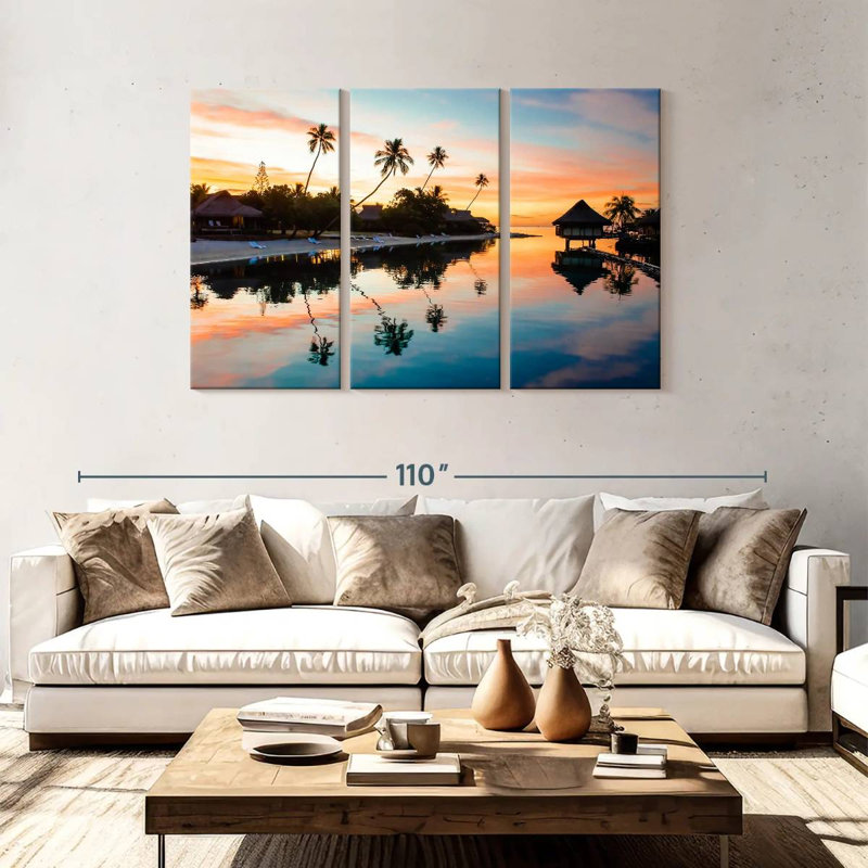 Kavia Palm Beach Reflection, 48" H x 74" W