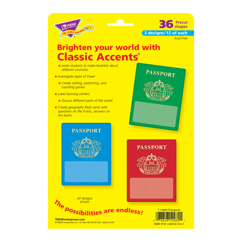 Ensemble d'accessoires classiques Trend Passports