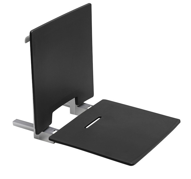 Varvara 37.2cm Metal Shower Bench, Black