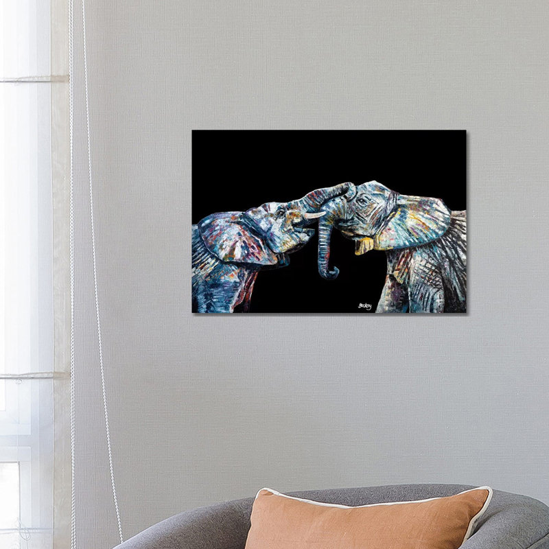 Bahati & Bashasha, Black Background by Becksy - Wrapped Canvas Print, 66.04 cm H x 45.72 cm W x 1.91 cm D