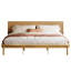Cadre de lit plateforme king size de style moderne du milieu du siècle avec tête de lit ergonomique et sans sommier tapissier-1742880676