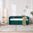 Twin Upholstered Daybed With Trundle, USB Port & Side Pockets – Modern V-Grained Backrest, No Box Spring Needed-160624410