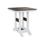 Berlin Gardens Garden Classic Regular Top With White Base Square Bar Table