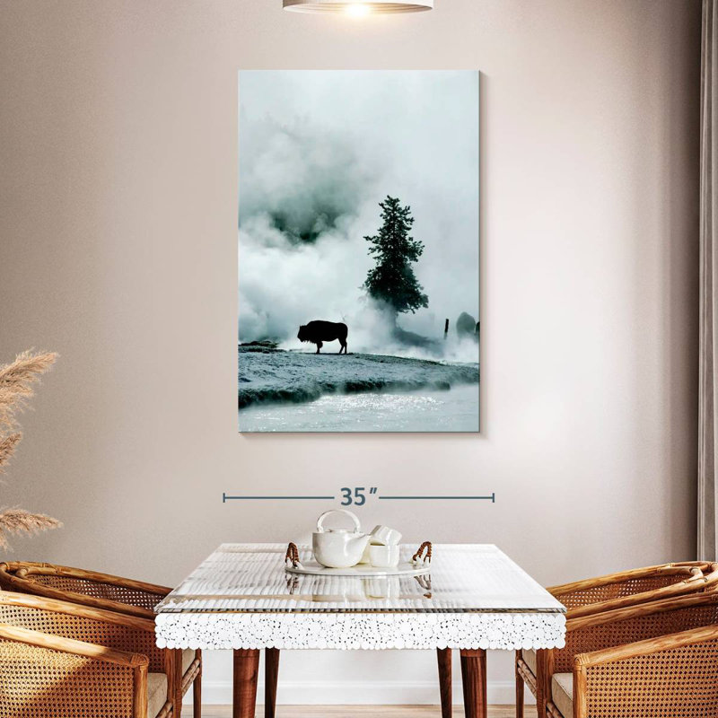 Brampt Buffalo Mist Silhouette, 48" H x 32" W
