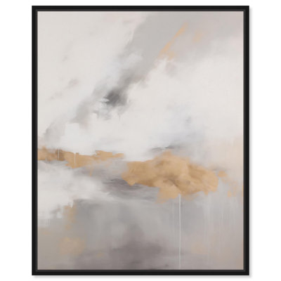 Toile flottante or II par Art Remedy