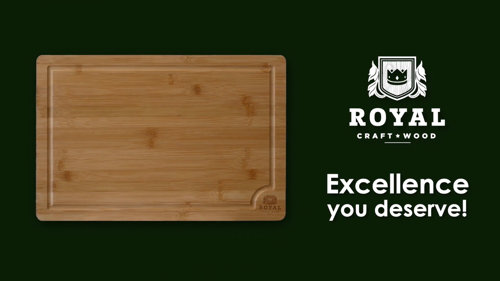 Royal Craft Wood Cutbosets Organic Bamboo Cutting Board with Juice Groove  5-Piece Set & Reviews
