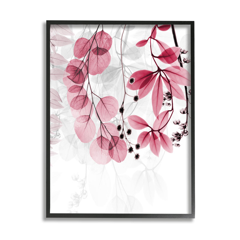 Art mural sur toile Stupell Industries, feuilles roses modernes par Albert Koetsier, H 14 po x l 11 po x P 1,5 po