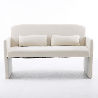 Causeuse avec coussin décoratif