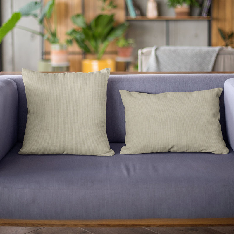 Plutus gaufré uni texturé, sorte de coussin décoratif de luxe gaufré, Gris dévalé, 12 po x 20 po